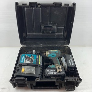 κκ MAKITA マキタ 電動工具 インパクトドライバ 充電器・充電池2個・ケース付 コードレス式 18v 19264 TD170D グリーン 傷や汚れあり