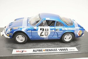 Maisto マイスト 1/18 ALPINE アルピーヌ RENAULT ルノー 1600S (1971) #28 35850