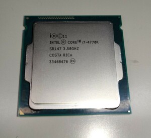 CPU Intel Core i7 4770K 3.5GHz　【NCNR】