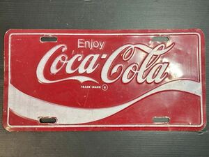 ナンバープレート コカ コーラ ブリキ看板 インテリア アメリカン雑貨 coca cola コカ・コーラ コカコーラ Coca-Cola レトロ風 