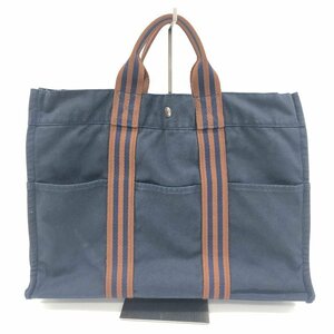 HERMES エルメス トートバッグ フールトゥ 青系 【CDAY7062】