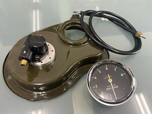 ☆01 スミス タコメーター クロノメトリック 2:1 SMITHS Chronometric RPM1000 スパイ針付き 機械式 英国製 中古品 フロントカバー付き