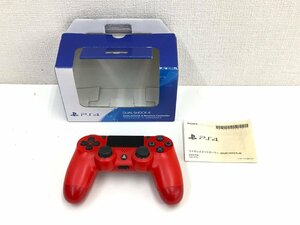 ▲二宮店▲【中古品】4-45 PS4 DUALSHOCK4ワイヤレスコントローラー マグマレッドCUH-ZCT2J11 通電/動作確認済み