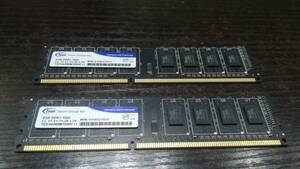 【動作品♪】Team DDR3 1600 4GB×2枚 合計 8GB デスクトップPC用 メモリ