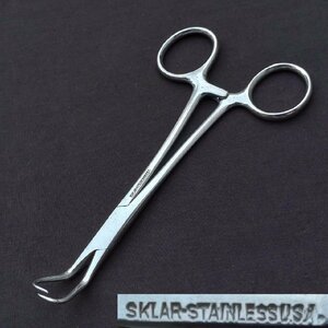 タオル鉗子 SKLAR STAINLESS USA かんし 全長約140㎜ 【9758】