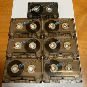 30. カセットテープ AXIA PS-Is 46 7本セット ノーマルポジション 録音済か不明 中古品 美品 送料無料