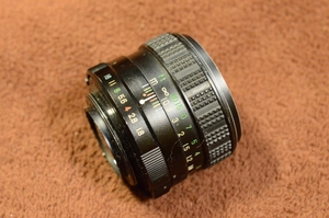 3161●富士写真フイルム FUJI EBC FUJINON 55mm F1.8 M42 実用品