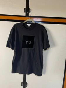 Y-3 ワイスリー adidas スクエアラベルロゴ Tシャツ HB3332 黒　サイズL Y3 直営店にて購入 数回使用　美品