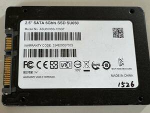  ADATA SSD 120GB【動作確認済み】1526