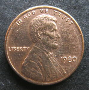 アメリカ １セント硬貨 1980年