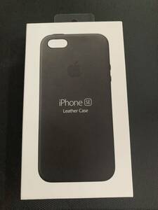 ●未使用品 Apple iphoneSE 純正品レザーケース MMHH2FE/A ブラック Black 第1世代 Apple純正品 iphone5 5s●