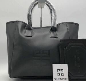 1円 【新品未使用】 ジバンシー GIVENCHY メンズ ビジネスバッグ トートバッグ ショルダー カバン A4 通勤 ブラック 黒 大容量