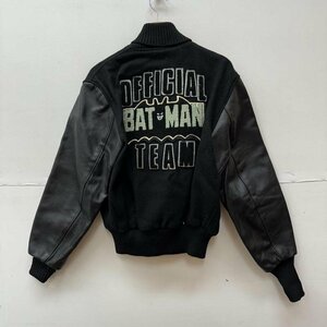 古着 Albion BATMAN バットマン 袖レザー スタジャン ワッペン ジャケット、上着 ジャケット、上着 40 黒 / ブラック