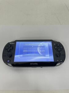 SONY PSVITA Playstation Vita Wi-Fiモデル PCH-1100 クリスタルブラック 動作確認済み【NK5996】