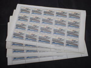 ◆希少◆日本切手　1958年　国際文通週間　京師　未使用　シート計4枚◆美品◆