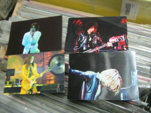 X JAPAN エックス / 生写真4枚セット YOSHIKI PATA TOSHI HEATH EXTASY RECORDS 