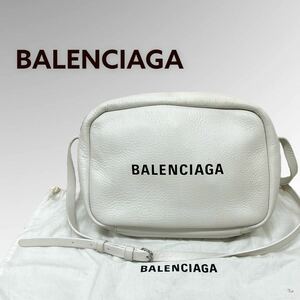 保存袋付き BALENCIAGA バレンシアガ EVERYDAY CAMERA BAG S エブリデイ ロゴ レザー カメラバッグ ショルダーバッグ 489812 9060