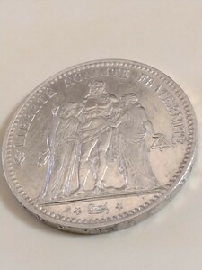 フランス 1875A 5フラン銀貨 Hercules