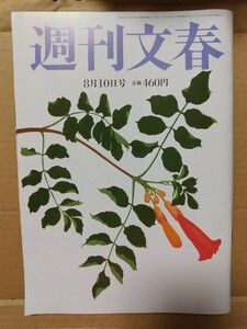 週刊文春 2023年8月10日号 送料￥95～ 茅島みずき 木原事件 福原愛泣きついた 要潤違法風俗 キムタク連ドラ決定裏 日大アメフト 維新を暴く