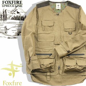 新品 Foxfire 【ユーティリティ ジャケット】フィッシング フライ ワックスクロス アウトドア フォックスファイヤー キャンプ ベスト