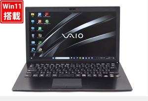 中古 フルHD 13.3型 SONY VAIO VJPG11C11N Windows11 七世代 i5-7200U 16GB 256GB-SSD カメラ 無線 Office付 中古パソコン 税無 管:0956w