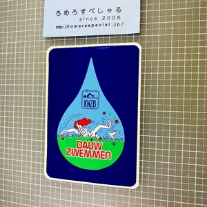 同梱歓迎●【ステッカー/シール♯401】水泳/競泳/プール/人物《サイズ約12×9cm》【ビンテージ】