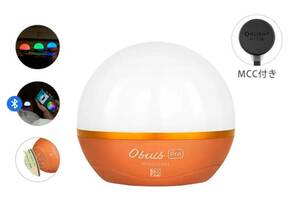 オーライト OLIGHT ケーブル付 Obulb Pro オレンジ　スマホで操作 調色調光 RGB LED ライト ランタン　