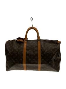 LOUIS VUITTON◆キーポル50_モノグラム・キャンバス_BRW/PVC/BRW