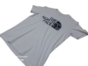 THE NORTH FACE: ノースフェイス:デカロゴ:ポリ地:半袖Tシャツ:used:MEN