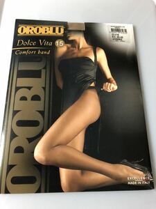 【送料無料】 OROBLU dolce vita 15 comfort band 15デニール オロブル パンスト パンティストッキング M EU 40-42 AMBRE