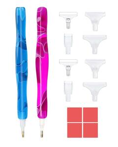 【特価商品】DIY ハンドメイド ダイヤモンドアート 樹脂ダイヤモンドペインティングペン ペン 樹脂 5D ツールを備えた サムコ