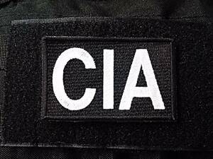 ワッペン パッチ CIA 黒白