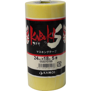 カモ井加工紙 物流用品 テープ・バンド・シール カブキS マスキングテープ 幅50mm×18m 885721