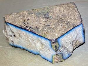 インドネシア産天然ブルーアイス原石352g激レア石