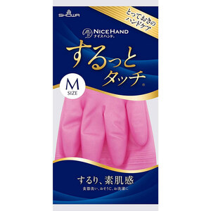 まとめ得 ショーワ ナイスハンド するっとタッチ ルビーピンク Mサイズ x [15個] /k