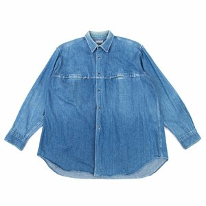 コムデギャルソンオムCOMME des GARCONS HOMME デニムジップポケットシャツ 青L位