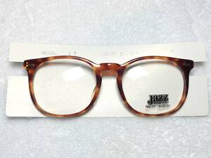 デッドストック Jazz セル ボストン 眼鏡 No.17 ブラウン デミ 50 未使用 フレーム 茶 メガネ