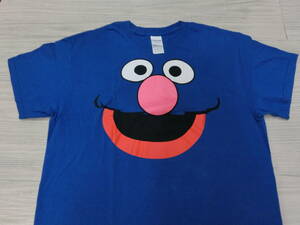 セサミストリート◇グローバー フェイス Tシャツ USA ビンテージ◇SESAME STREET GROVER Vintage Jim Henson マペットショー ジムヘンソン