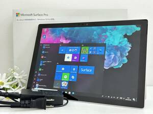 【良品 12.3インチ】Microsoft Surface Pro 6 model:1796『Core i5(8350U) 1.7Ghz/RAM:8GB/SSD:128GB』Wi-Fi Win10 動作品
