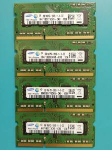 動作確認 SAMSUNG製 PC3-12800S 1Rx8 2GB×4枚組=8GB 12380010322