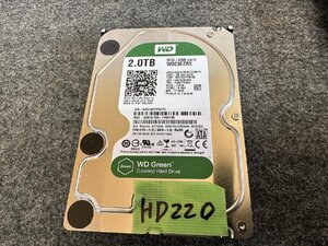 【送60サイズ】 WD WDC WD20EZRX-22D8PB0 2TB 使用3695時間 3.5インチSATA HDD 中古品