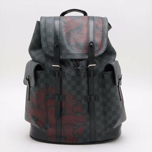 1円■極美品■ルイヴィトン■ダミエ グラフィット クリストファー ネメス PM N41379 リュックサック バックパック バッグ メンズ EEM V46-6