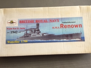 イギリス巡洋戦艦　レナウン　1/700 HPモデル（高級レジンキット ）　　＃SIP