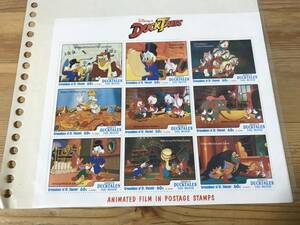 Disney’s切手Duck Tales切手9枚セットです
