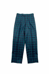 Christian Dior MONSIEUR wool check pants クリスチャン ディオール ウール チェック柄 パンツ スラックス ヴィンテージ