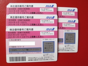 【送料無料】ANA 株主優待券 ５枚 （有効期間 2025年 5月 31日まで）