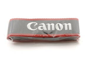 L2963 未使用品 キャノン Canon EOS ストラップ グレー×レッド STRAP カメラアクセサリー クリックポスト