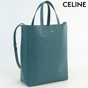 中古 セリーヌ トートバッグ レディース ブランド CELINE バーティカル スモール レザー 189813XBA.07PS ブルー