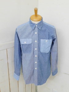 ★C843 エンジニアド ガーメンツ Engineered Garments シャンブレーシャツ 長袖 長袖シャツ XS UTILITY SHIRT COMBO CHAMBRAY 20SS メンズ