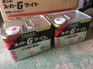 コニシ ボンド スーパーGライト　3Kg　2缶セット 刷毛塗り/速乾/耐熱